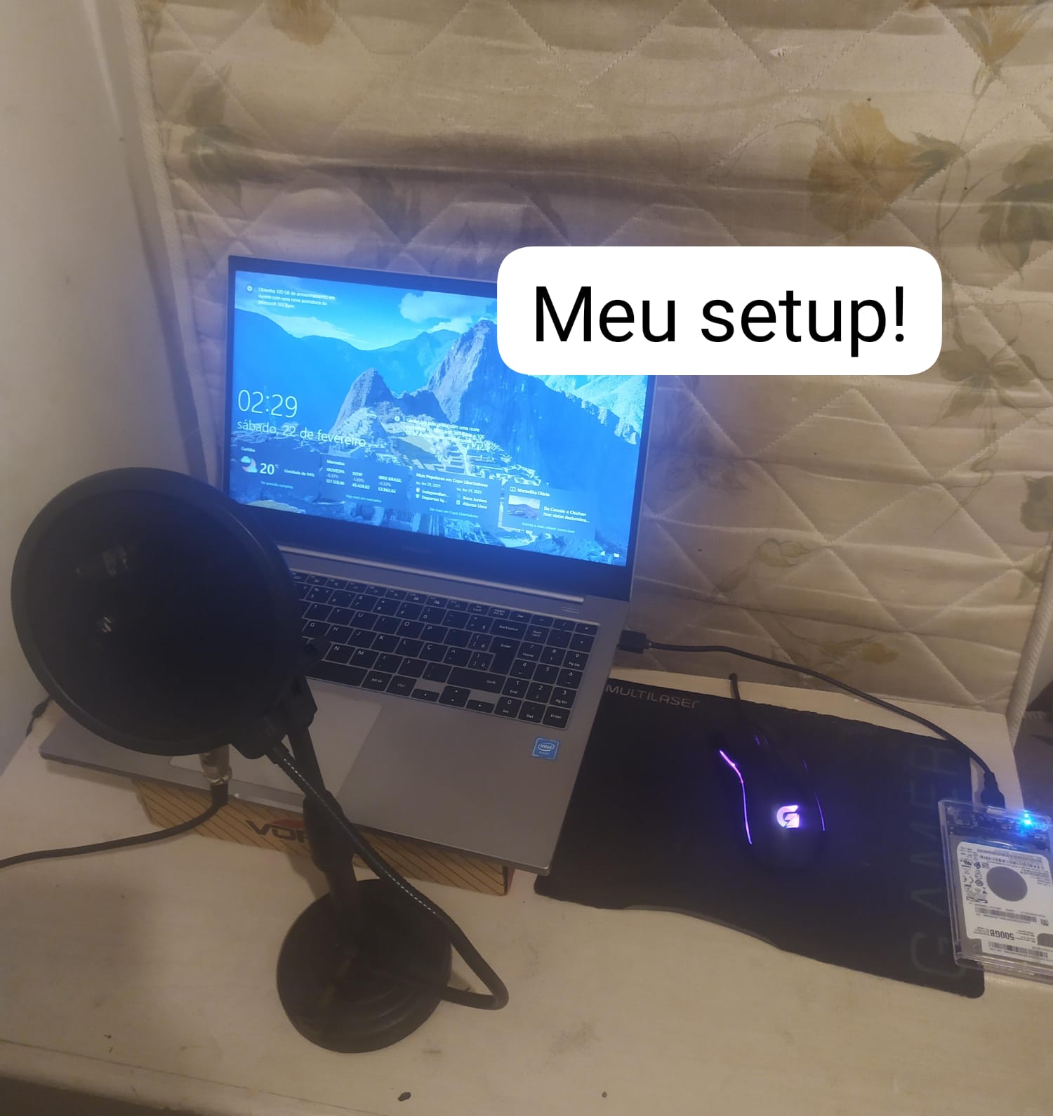 Foto do meu setup!